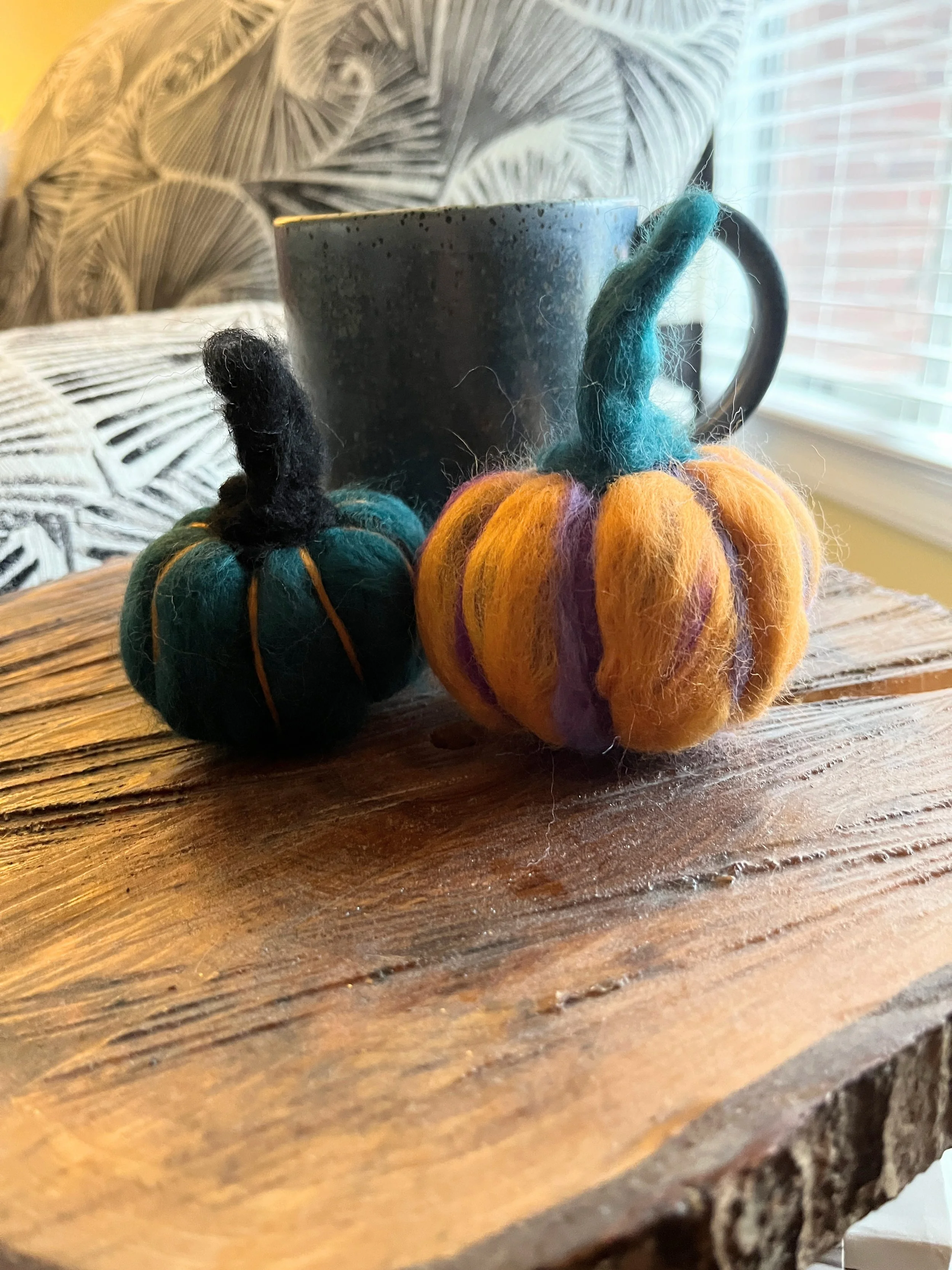 Needle Felted Pumpkins