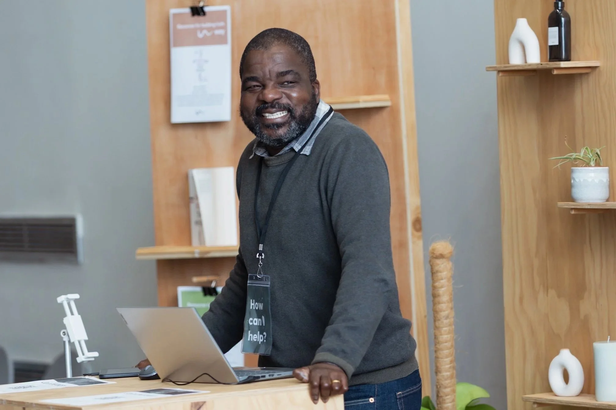 Friendly man at Community Space