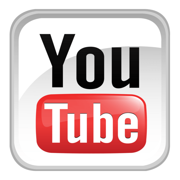 YouTube logo featuring a red play button with white text and a gray rounded square background @JLynntheWriter music