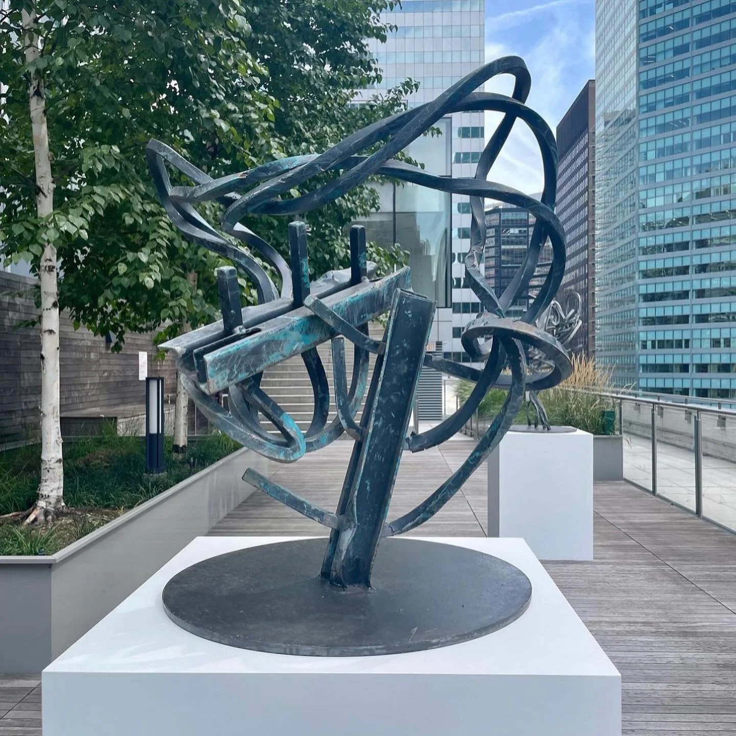 Preview of ANALOGUE SITE by @oteropailosstudio to be installed on Park Avenue by @fundforparkavenue in March 2024. 

The instillation will feature monumental sculptures created while preserving the fence that once surrounded the US Embassy in Oslo, a