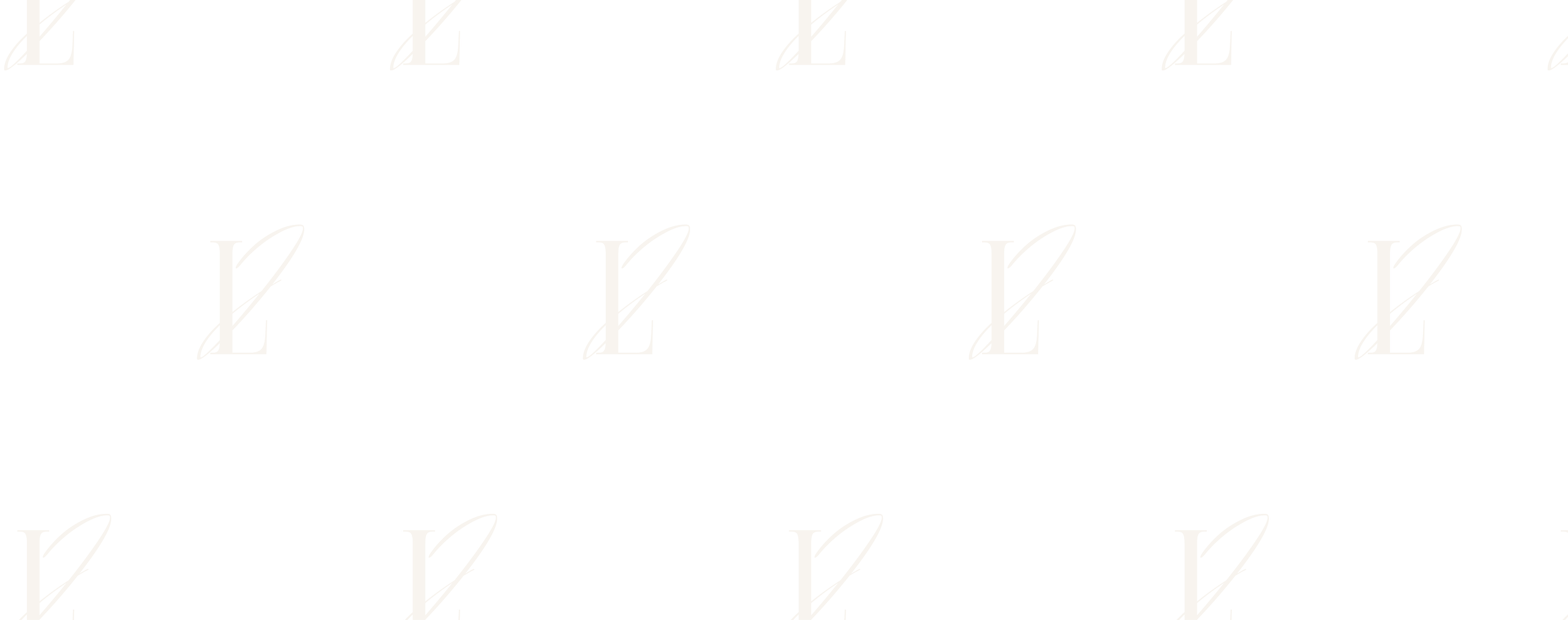 Repeated pattern of a stylized letter 'E' with a slanted, cursive font on a black background.