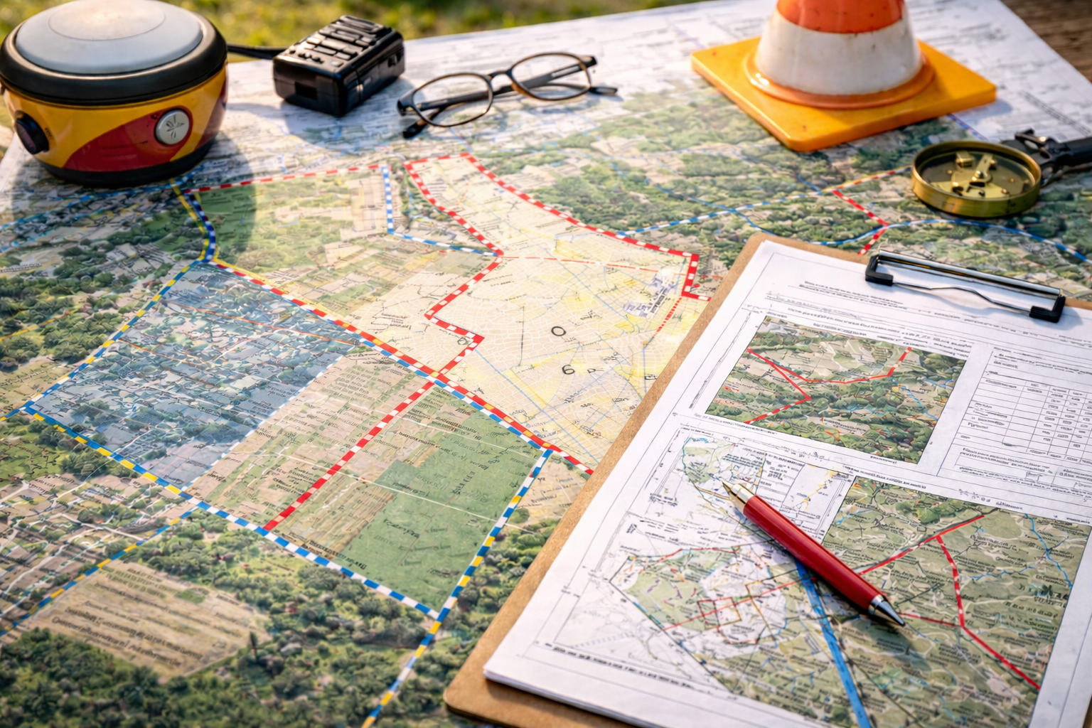 Közigazgatási határ változás földmérési előkészítése térképi és területhatár-adatok alapján