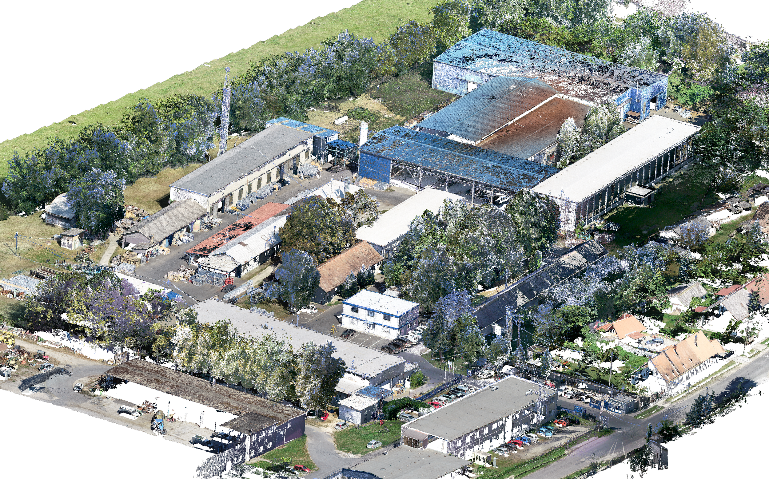 Ipari létesítmények nagy pontosságú drónos felmérése Nemesgulácson