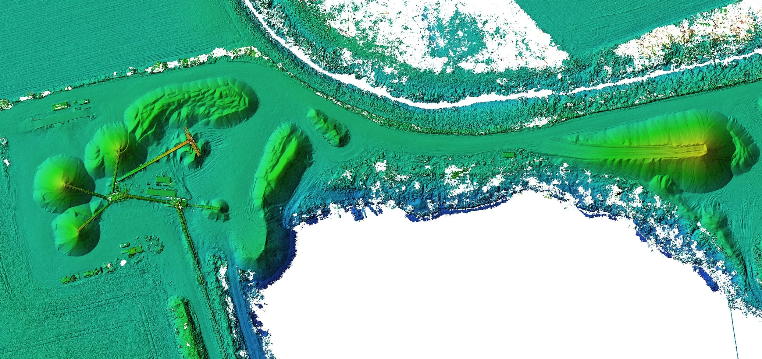 Kavicsbánya készlet- és térfogatszámítása drónos felmérés alapján