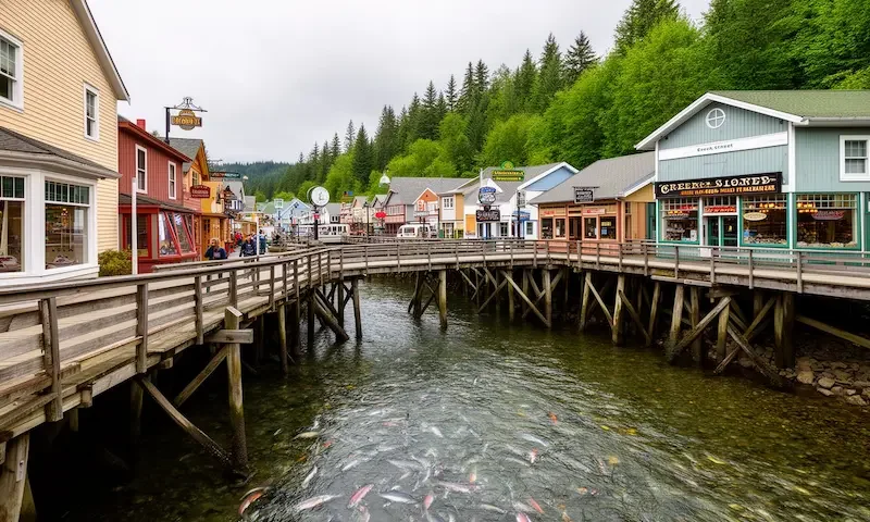 Ketchikan Creek Street boardwalk