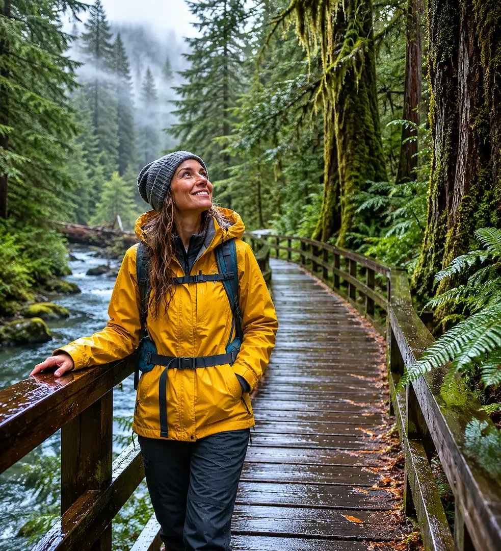 Ketchikan rainforest weather rain jacket