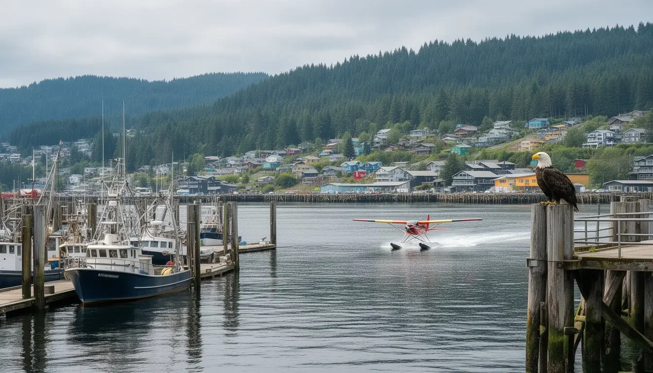Ketchikan cruise port harbor floatplanes