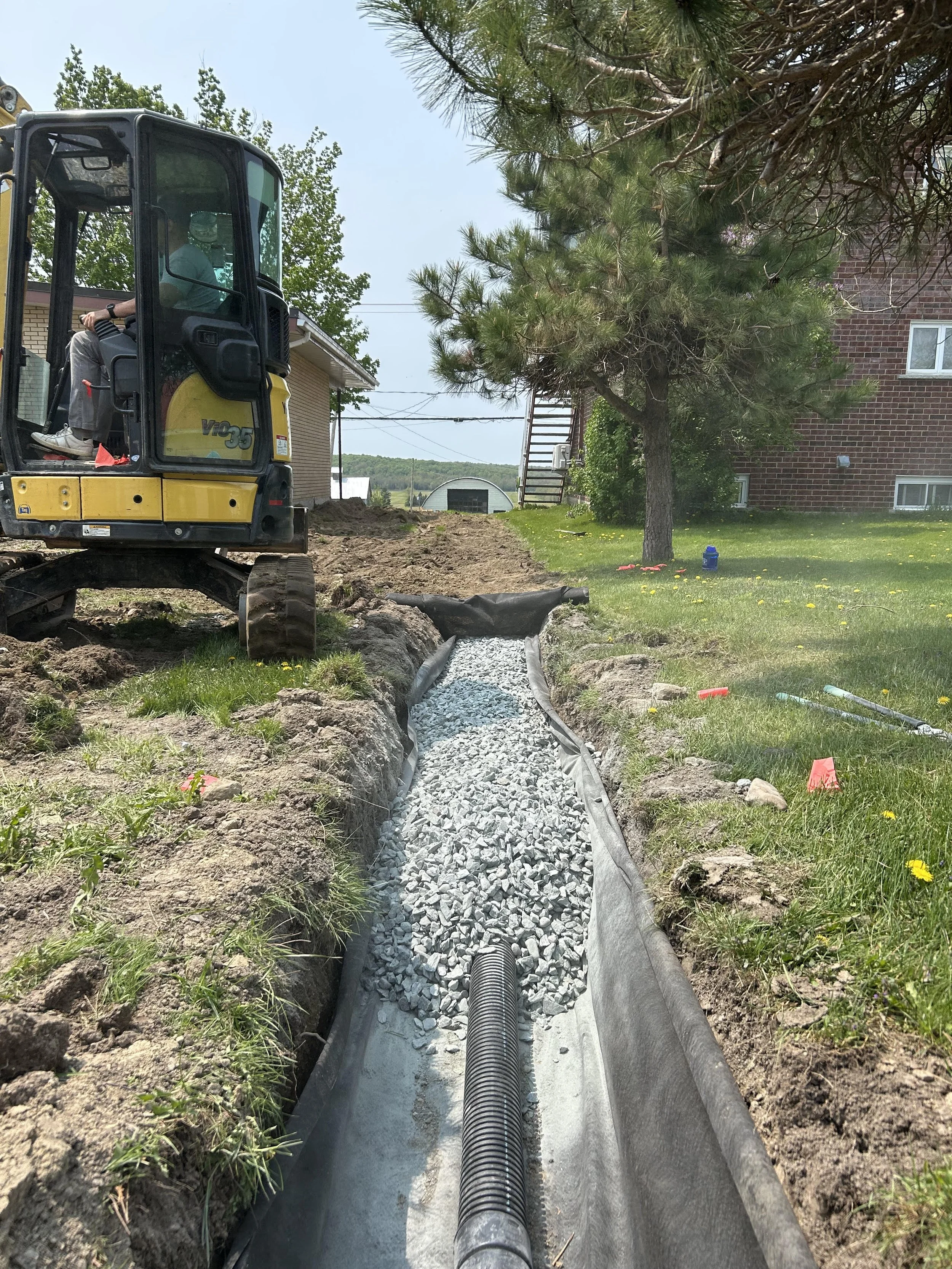 excavation tranchée mini excavation