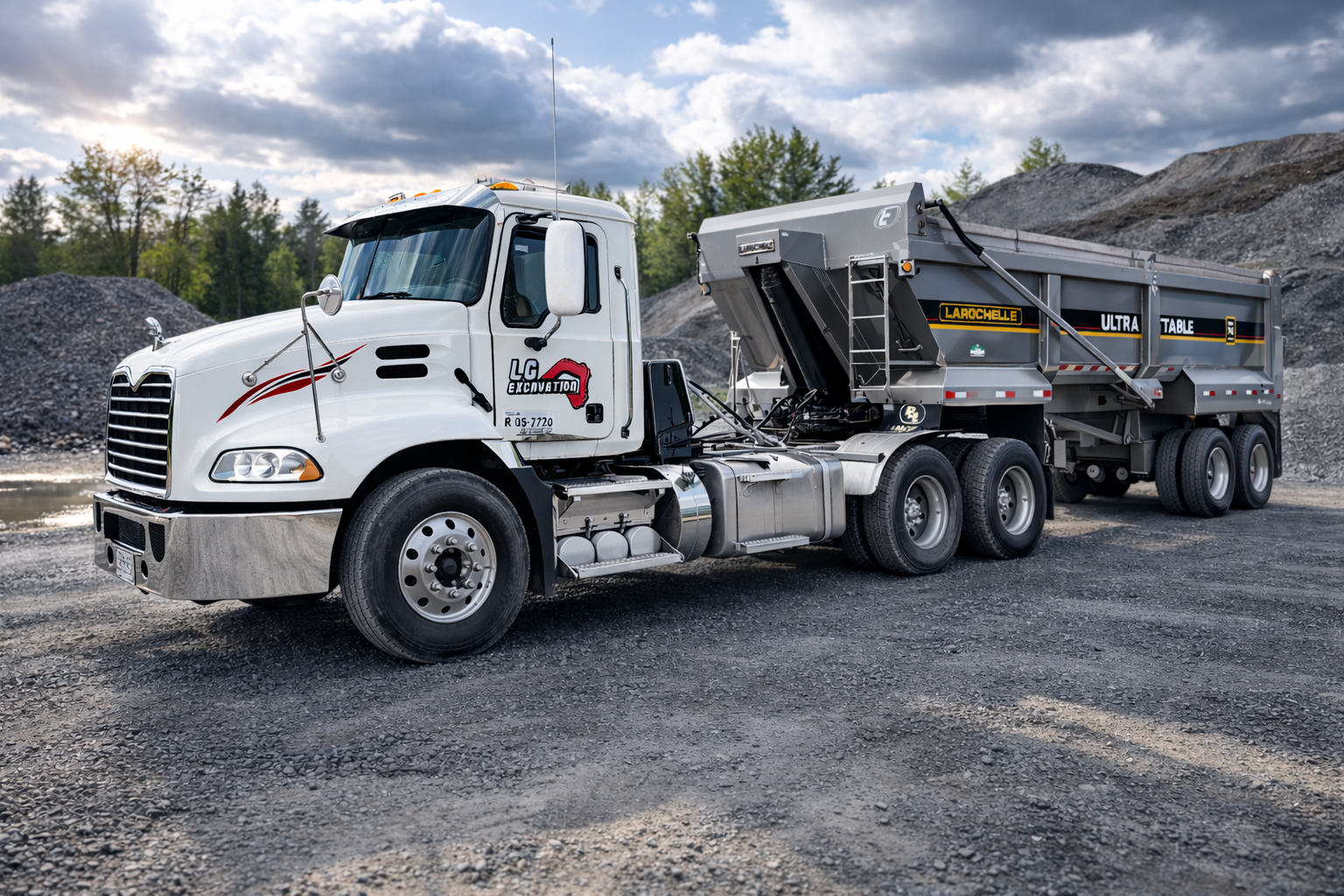 semi-trailer 2 essieux