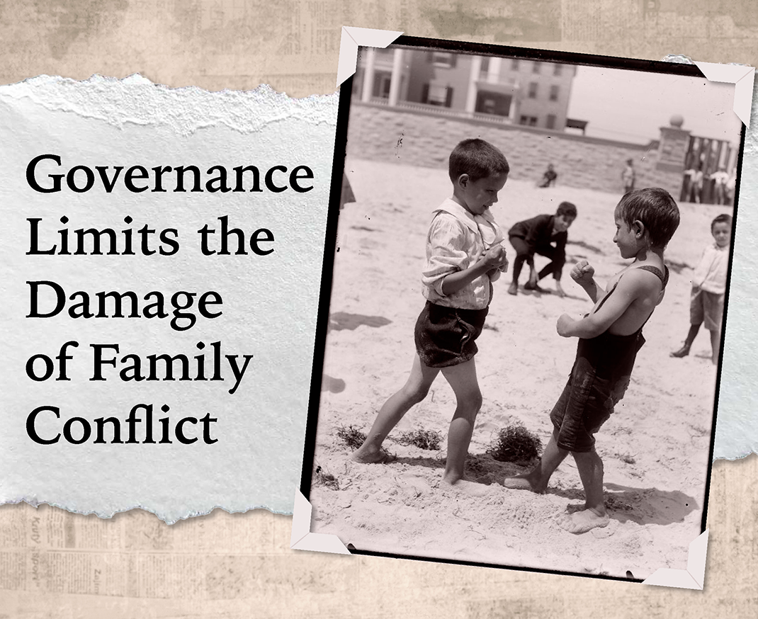 Governance Limits the Damage of Family Conflict