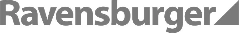 Ravensburger logo in gray with a stylized triangle.