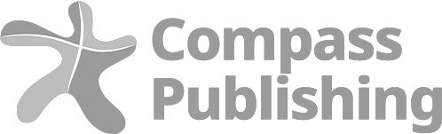 Logo of Compass Publishing featuring a stylized abstract human figure and the company name in bold gray text.