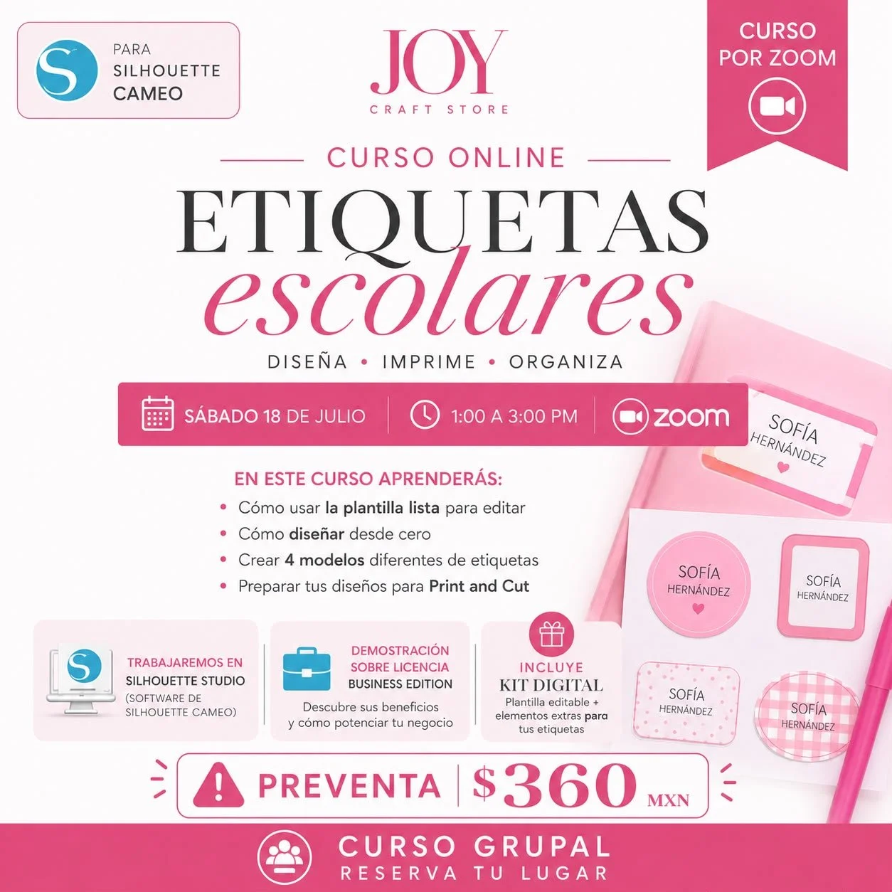 Taller de Etiquetas Escolares