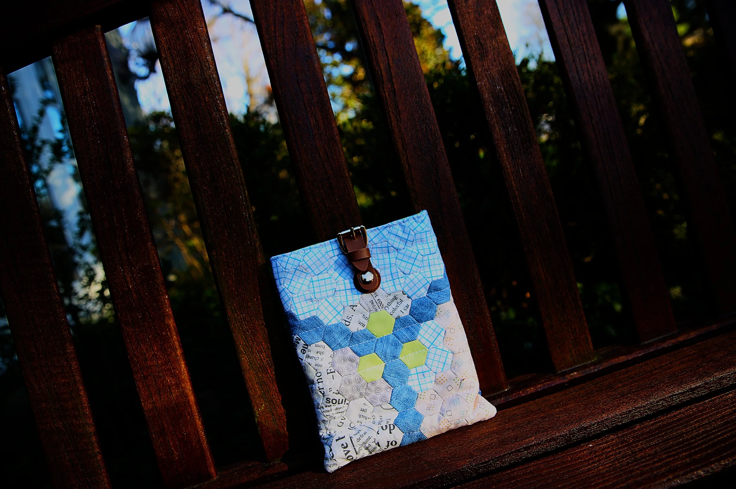 quilted e-reader sleeve