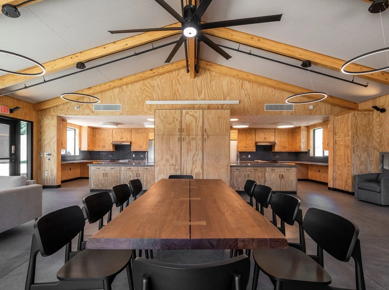 The Camp Kitchen at Enchanted Hills. All meals are prepared on-site and included with Camp Coffee Shop registration.