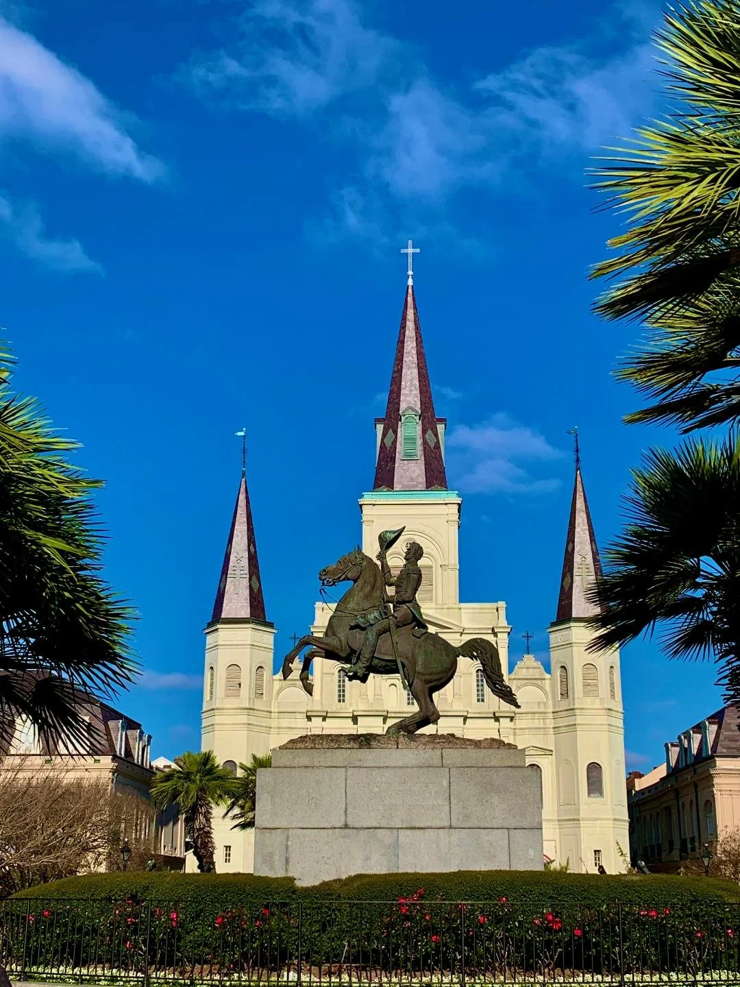 wanderlust Travel Jetsetter in New Braunfels Texas travel moment in Jackson Square New Orleans