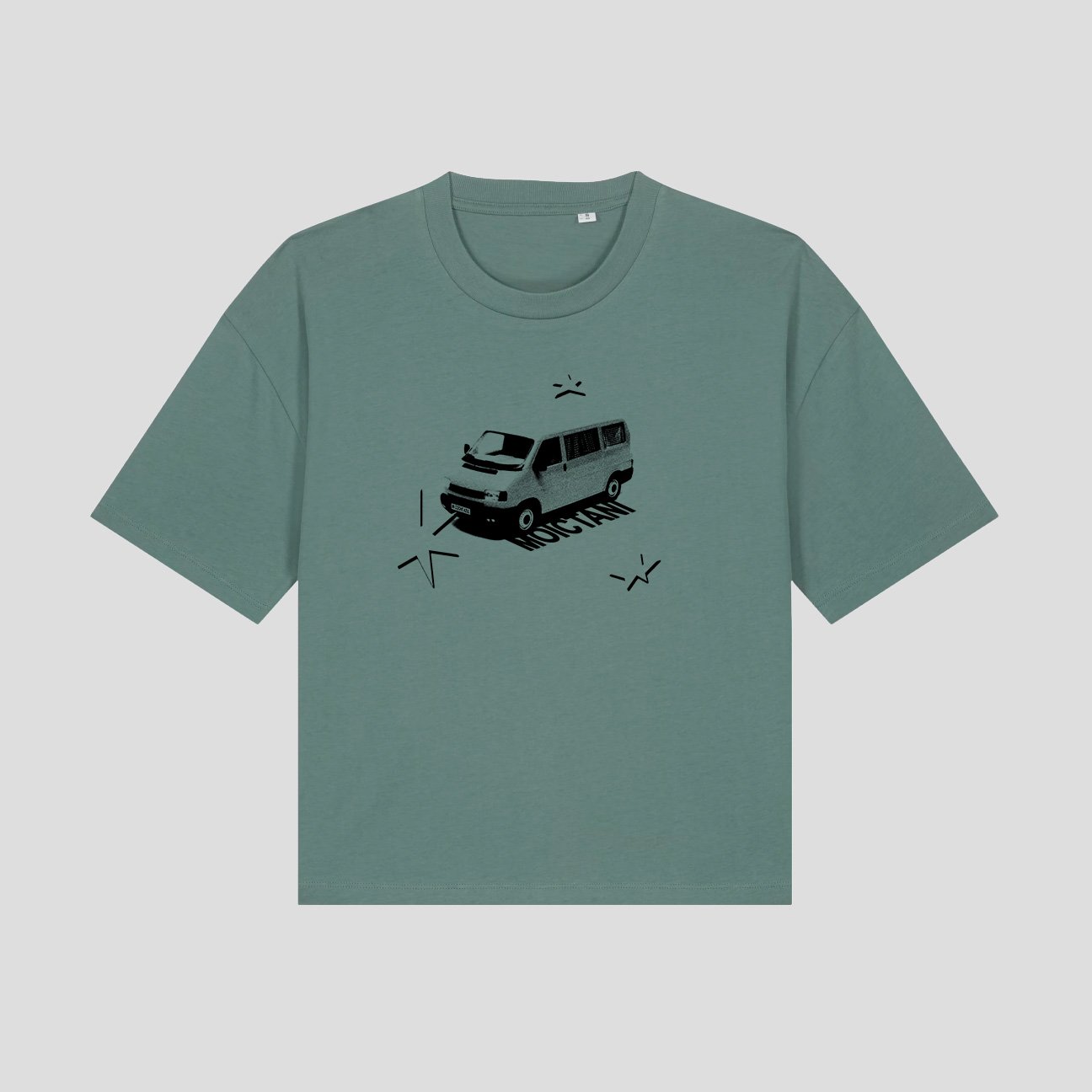 Green T-shirt – "Mi coche azul"