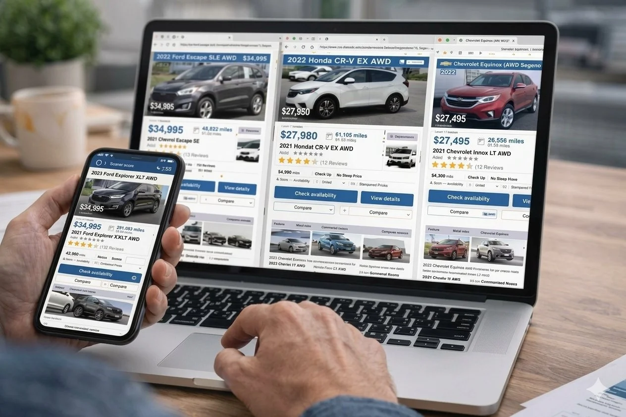Looking at 3 Used Cars? Compare Before You Choose.