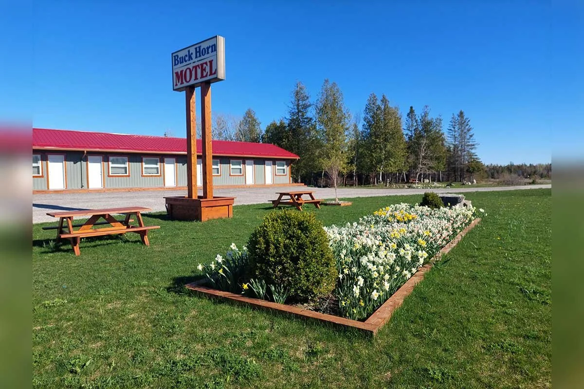 BUCKHORN MOTEL (M) – Located on Highway 6 in South Baymouth, five minutes from the Chi-Cheemaun ferry, Buckhorn Motel is a convenient stop for travellers arriving or departing Manitoulin Island. Recently renovated rooms feature new bathrooms, new bed