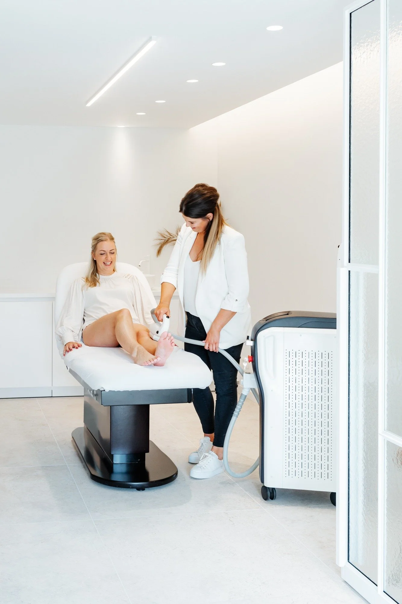 fotoshoot voor huidverbetering, schoonheidssalon Instituut Leen, Turnhout