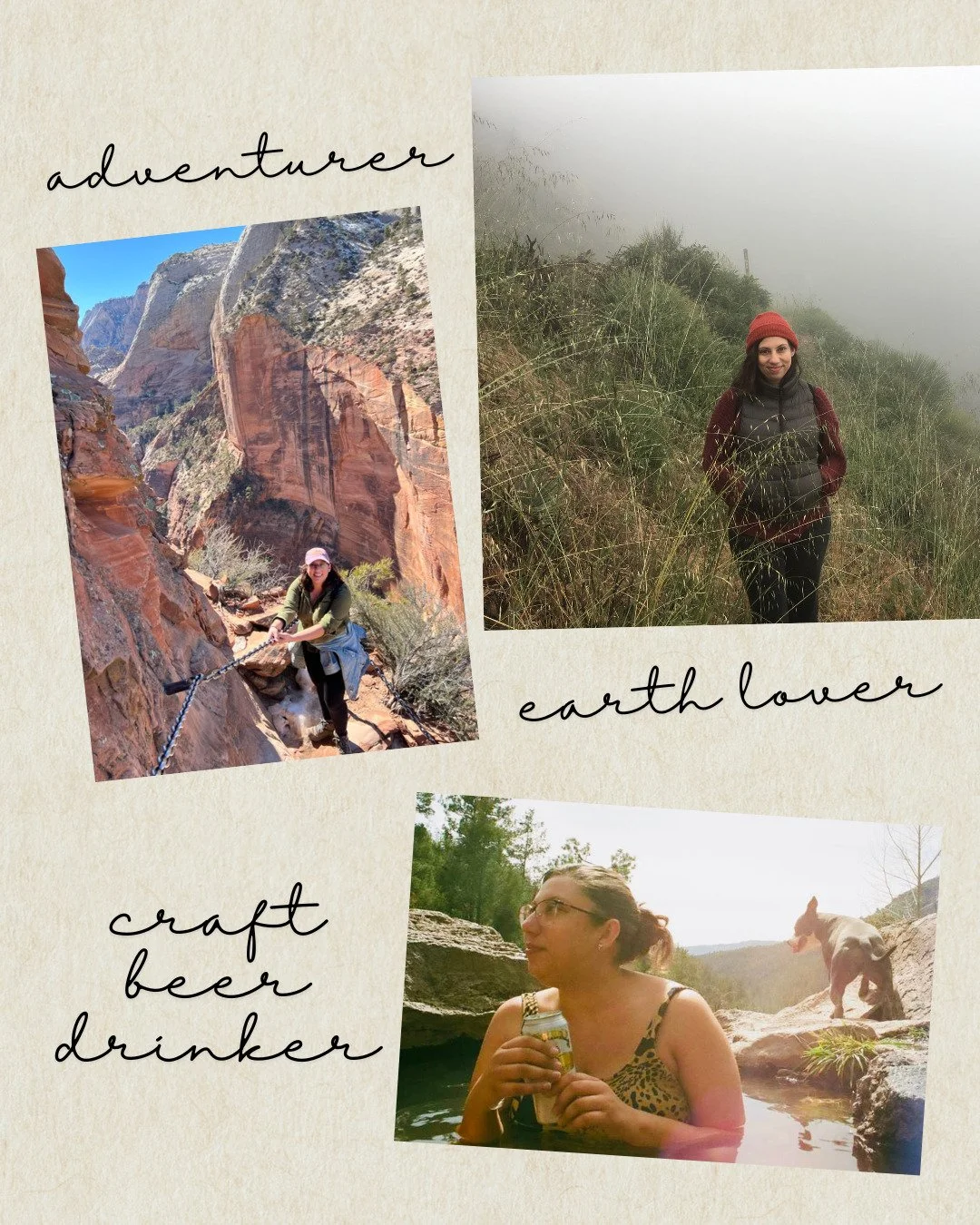 Get to know the girl behind the business!
When Lili needs a break from event logistics and design, she loves to get outside and immerse herself in nature, ideally with a cold IPA in hand 🍻🌿