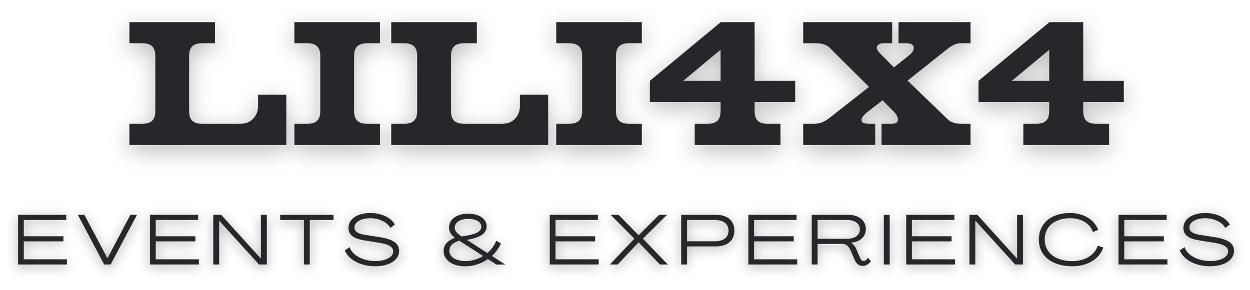 Lili4x4 Events & Experiences logo in black and gray text.