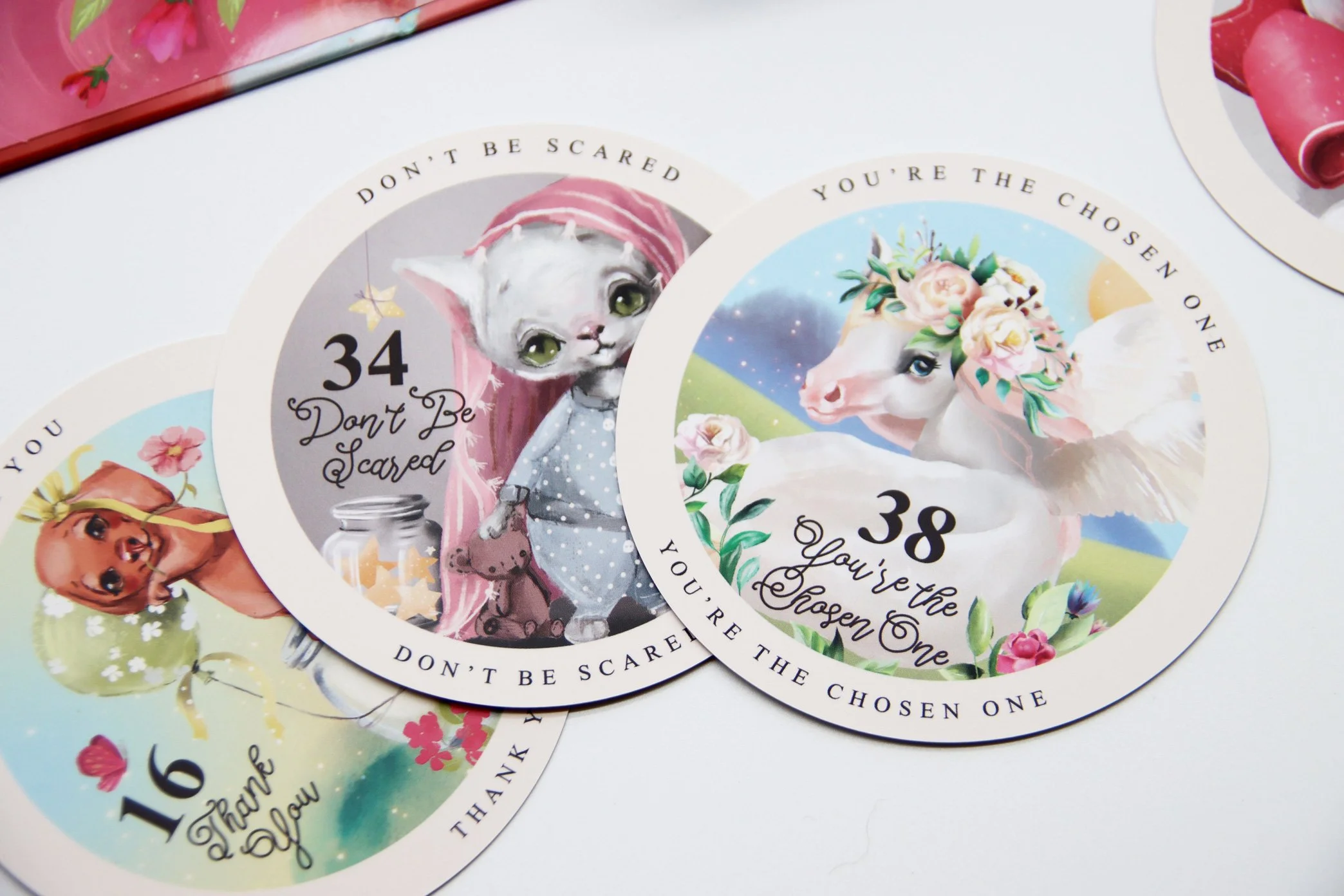 Love Messages From Your Pet Oracle Cards by Coco, illustrated by Anna Babich