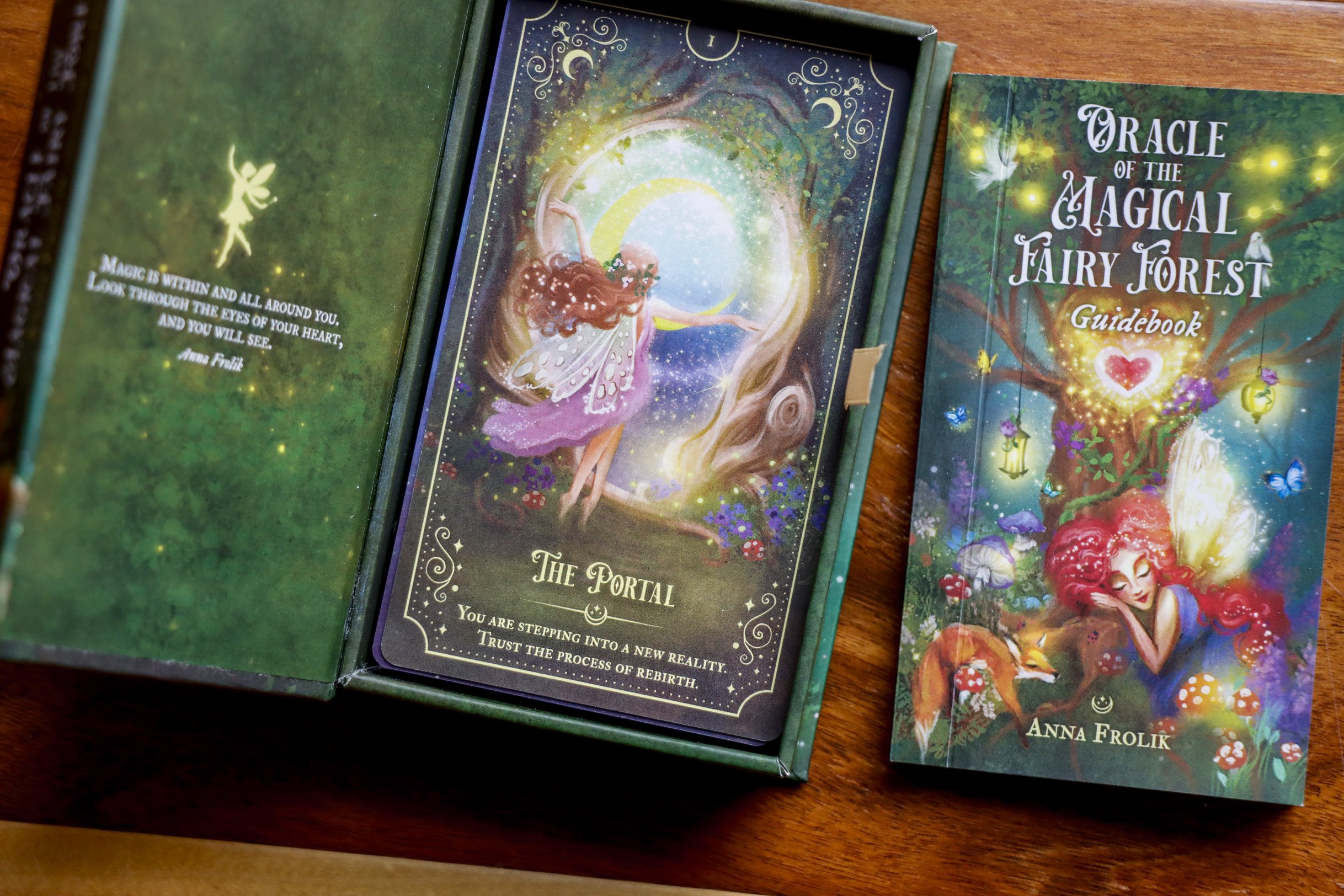 Oracle of the Magical Fairy Forest, box, booklet + card #1, the Portal