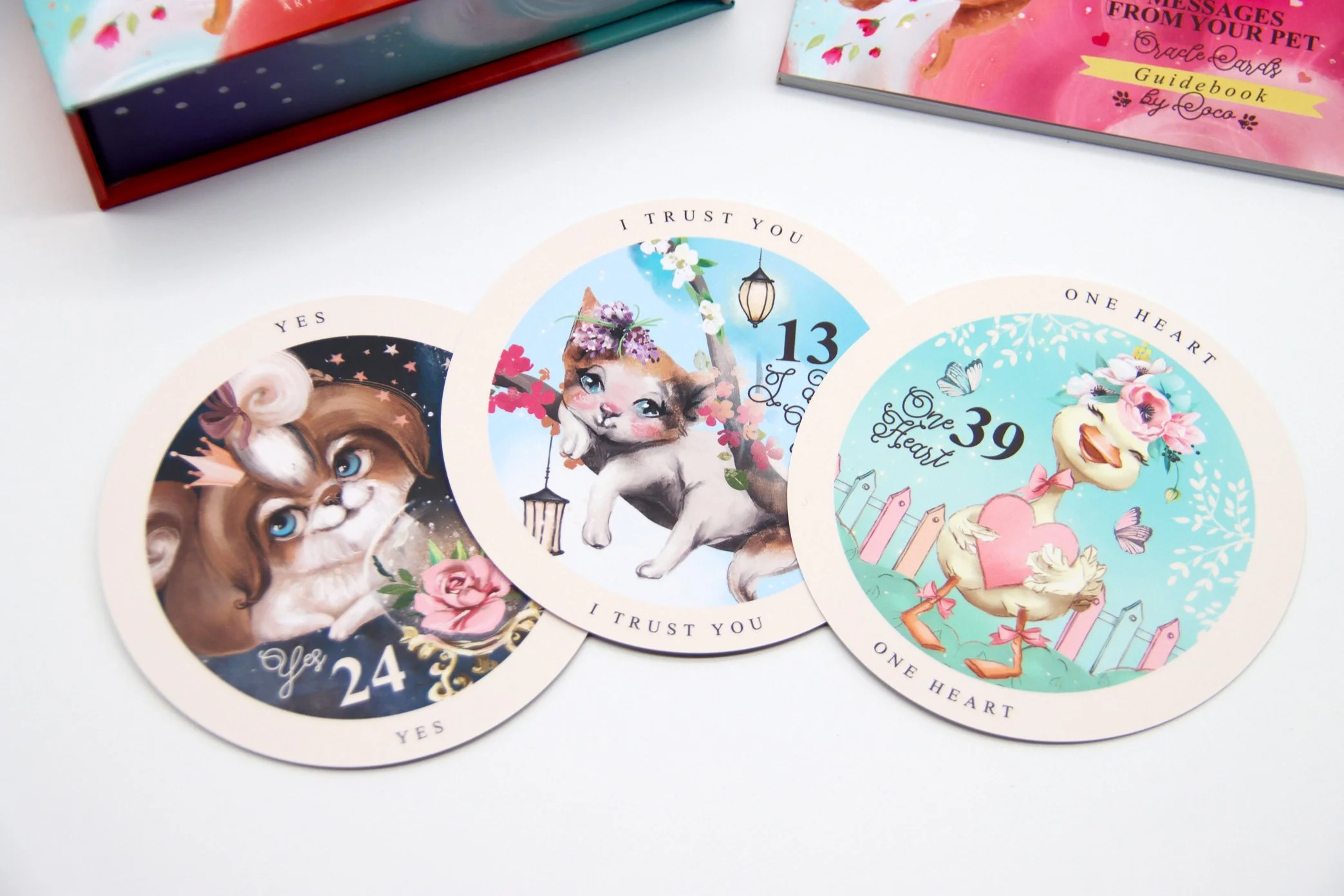 Love Messages From Your Pet Oracle Cards by Coco, Illustrated by Anna Babich