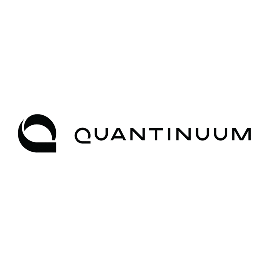 The logo of Quantinuum, featuring a stylized Q symbol and the word 'QUANTINUUM' in black text on a white background.