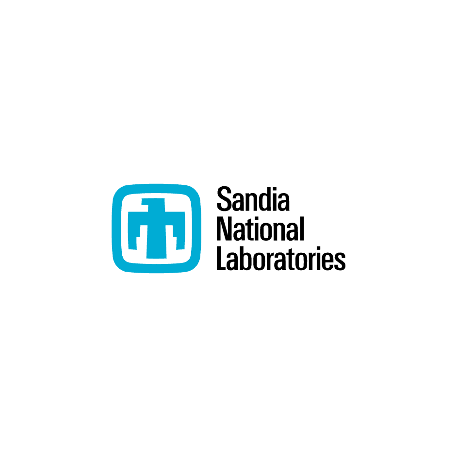 Sandia National Laboratories logo with a blue emblem and black text.