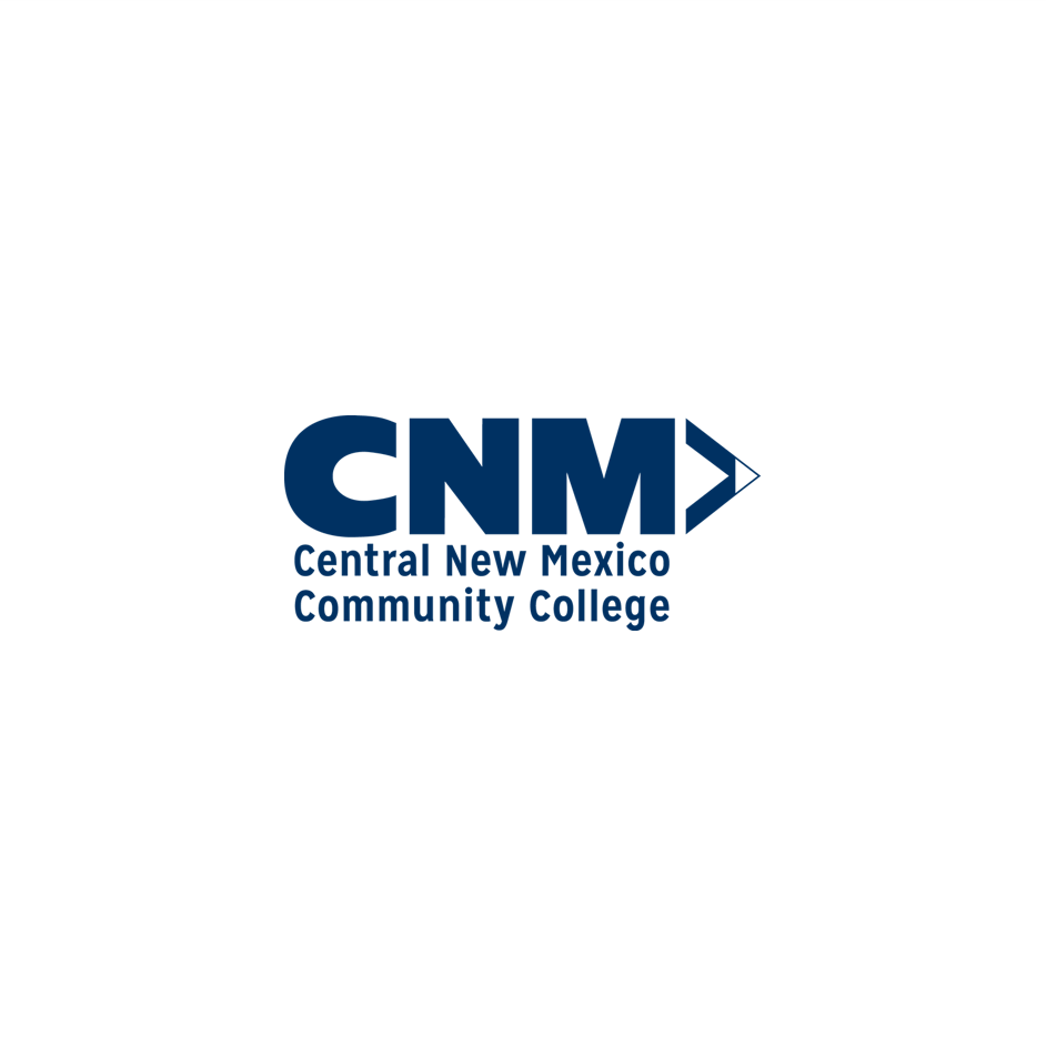Logo for Central New Mexico Community College with the initials 'CNM' and text underneath.