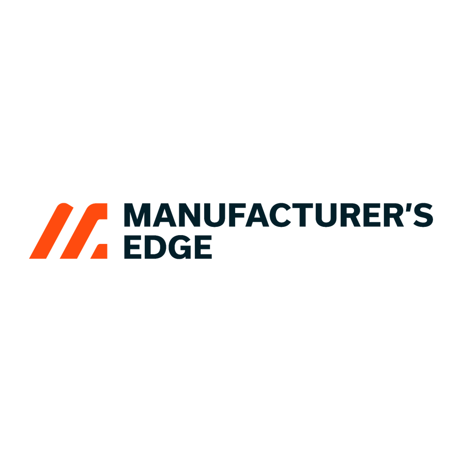 Manufacturer's Edge logo with orange stylized lines and black text on a white background.