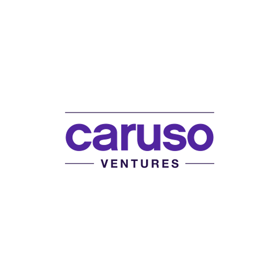 Logo of Caruso Ventures in purple text with a white background.