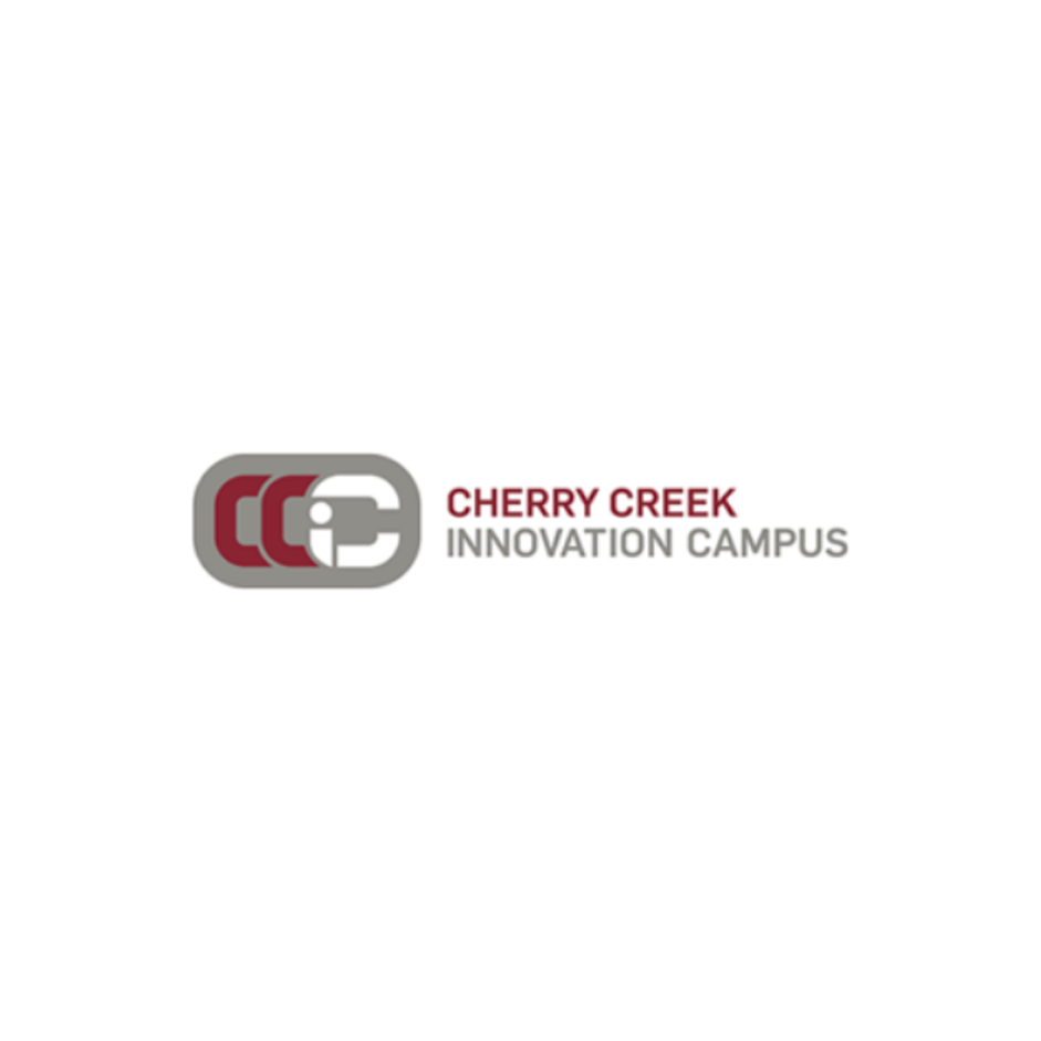 Cherry Creek Innovation Campus logo with stylized 'C' and 'I' icons in gray and maroon, and the text 'Cherry Creek Innovation Campus'.