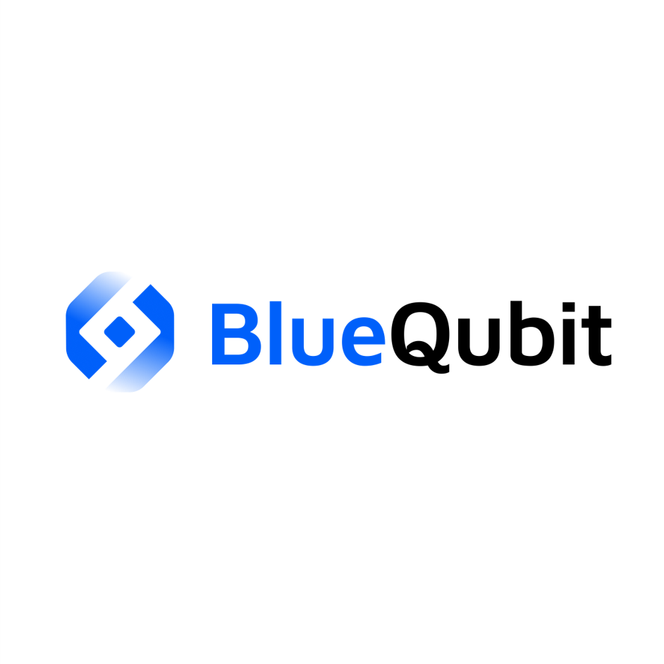 BlueQubit logo with a blue and white geometric icon and the text 'BlueQubit' in blue and black.