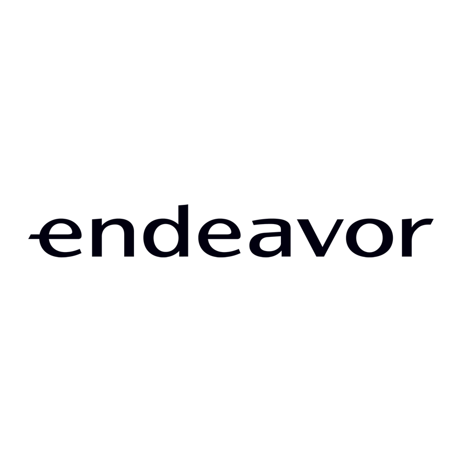 The word 'endeavor' written in lowercase black letters on a white background.