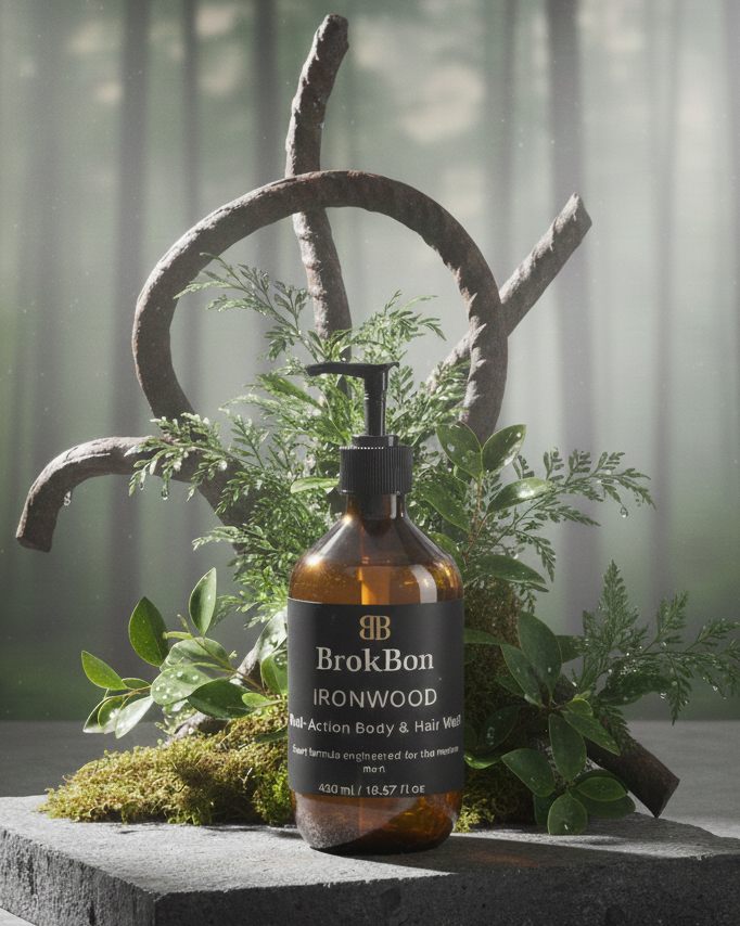 IRONWOOD Men's Dual-Action Body & Hair Wash