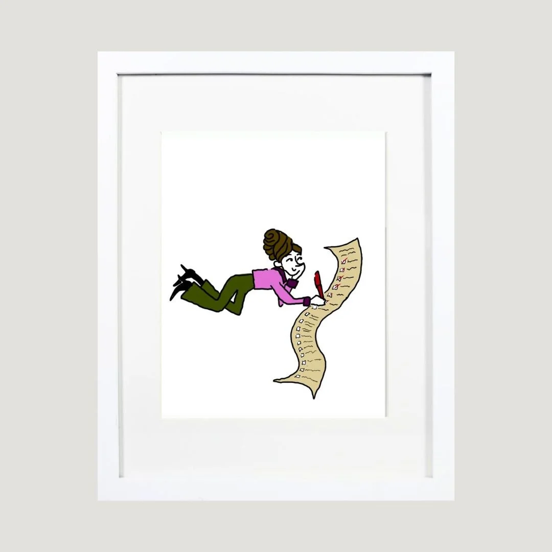 My to do list Framed Fine Art Print