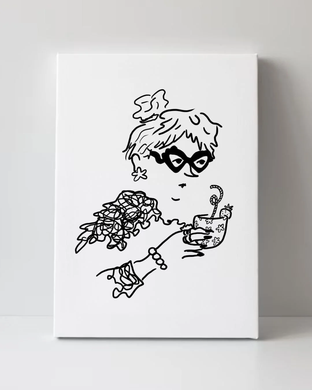 Unbothered Canvas Painting