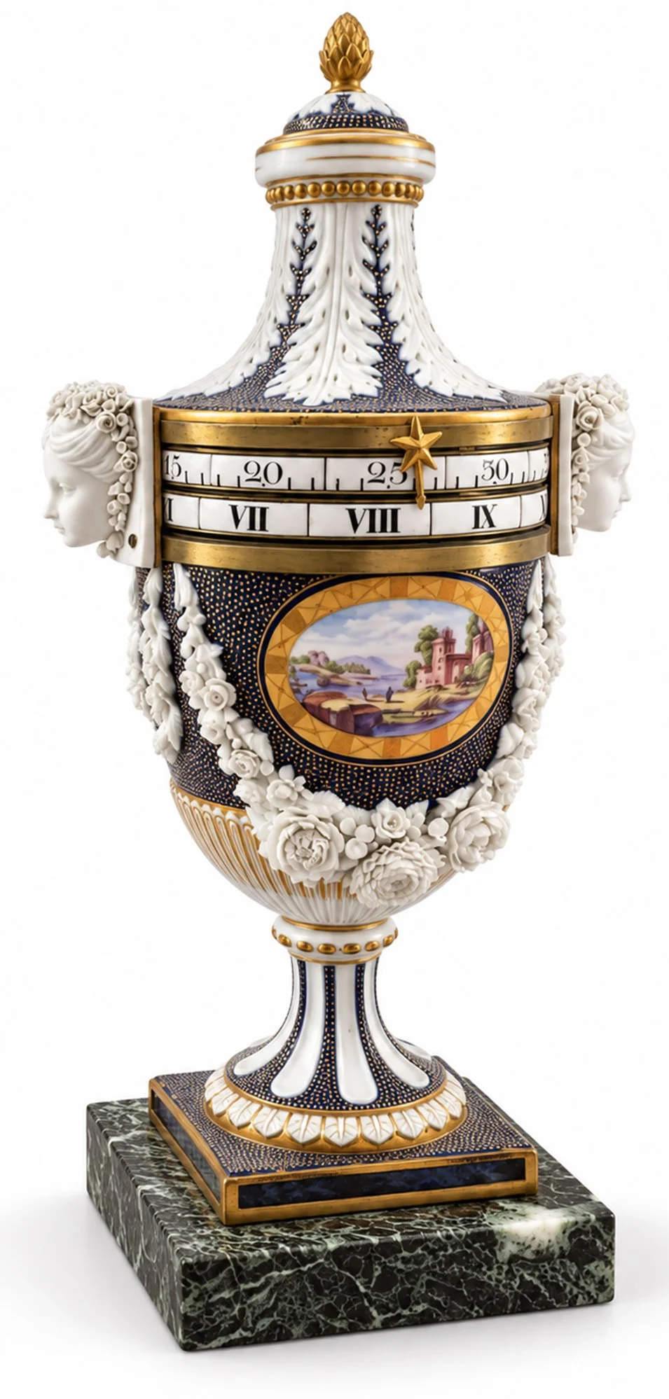 Porcelain Urn Clock w associated base.jpg