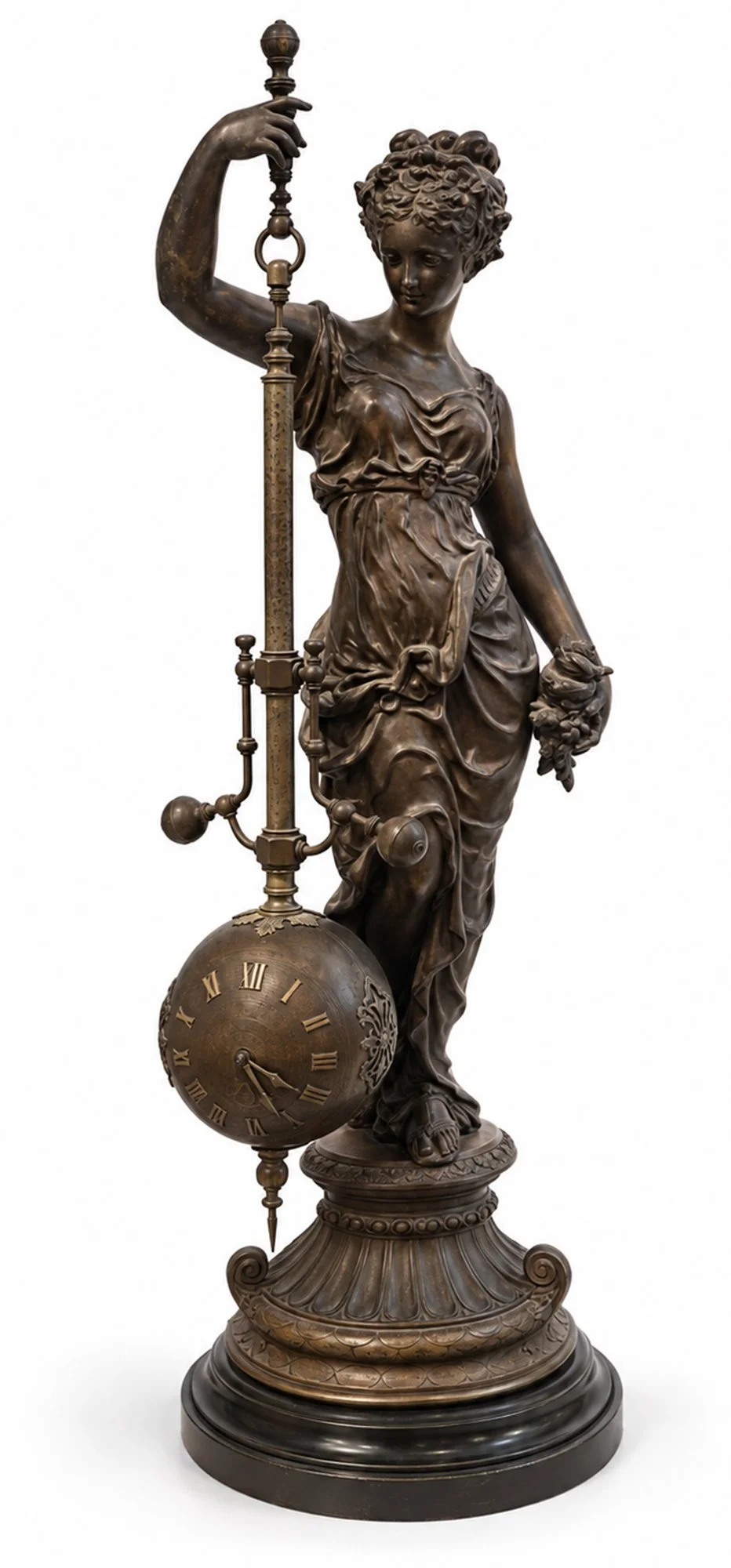 Bronze Classical Maiden Pendulum Clock.jpg