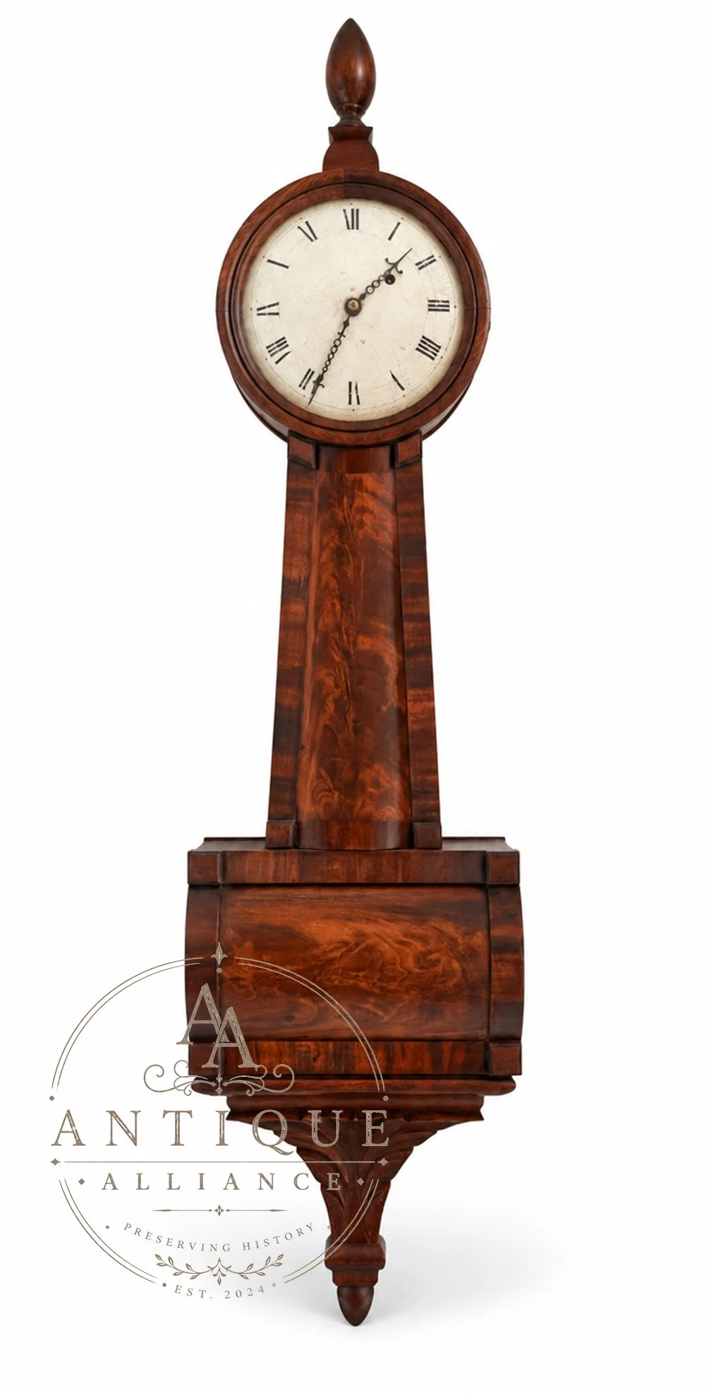Curtis Bow Front Banjo Clock Front web.jpg
