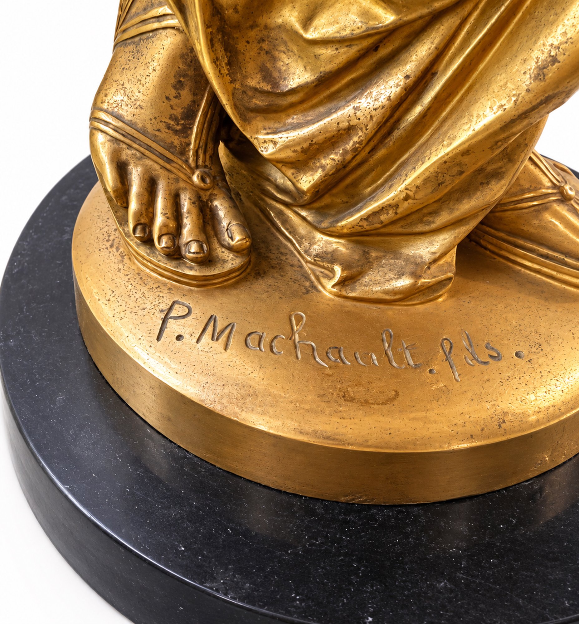 Gilt Bronze Foot and Signed Plinth.jpg