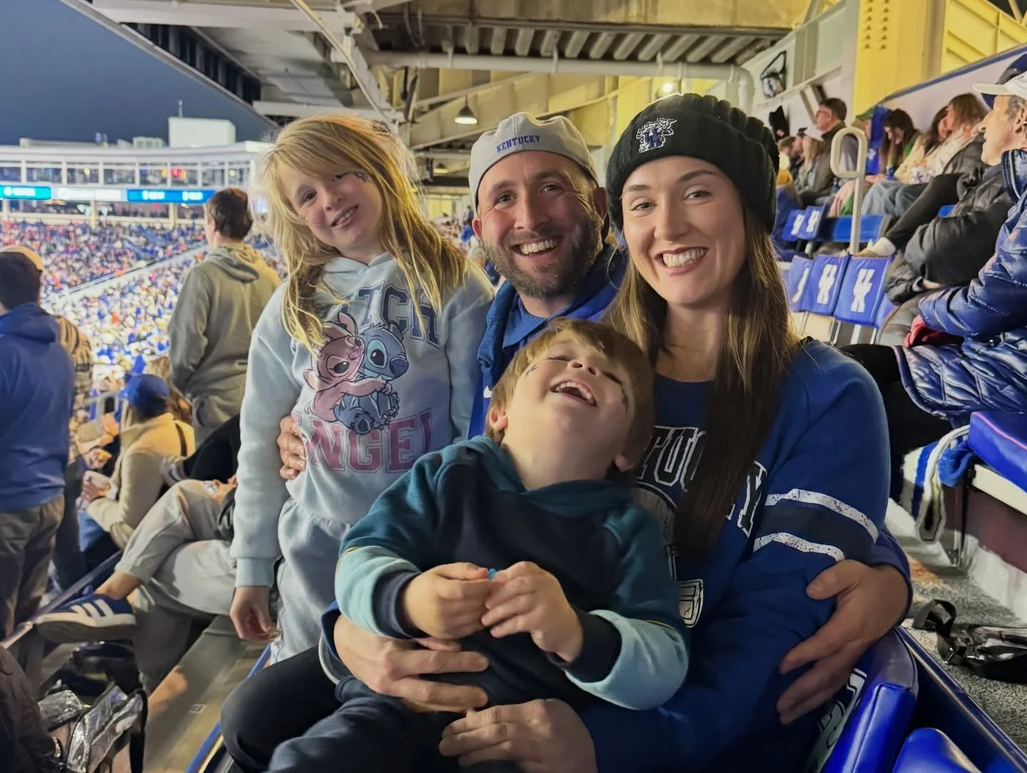 Nick Wolter, running for 5th District in Lexington, KY and his family enjoying a UK game! Go Wildcats!