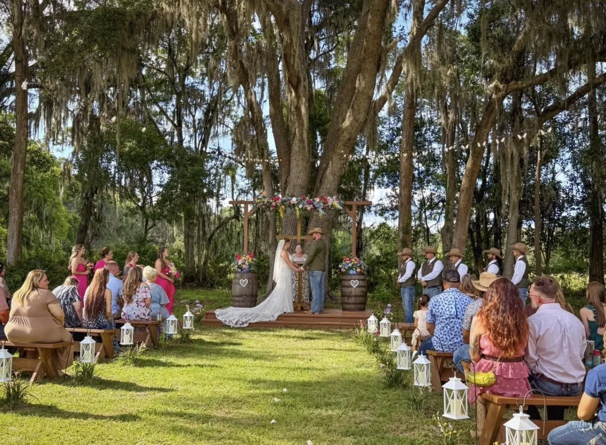 ceremony under the oak tree