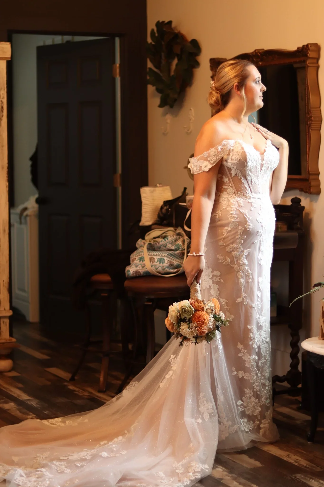 standing in the window 