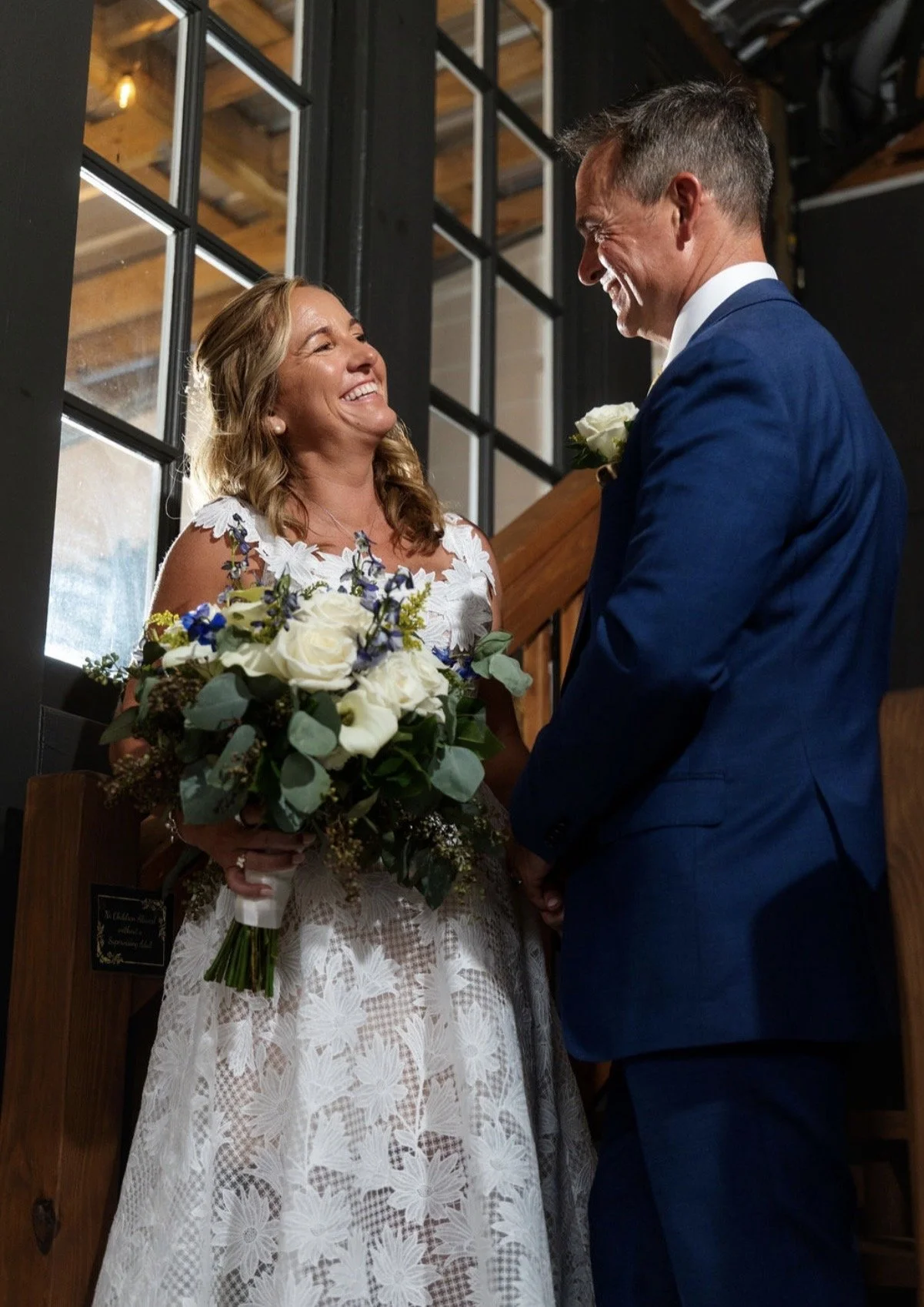 couple smiling 