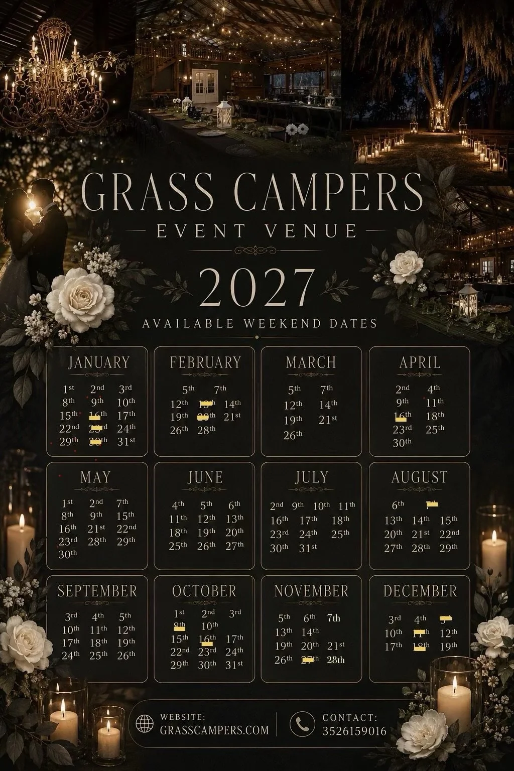 2027 Weekend Calendar