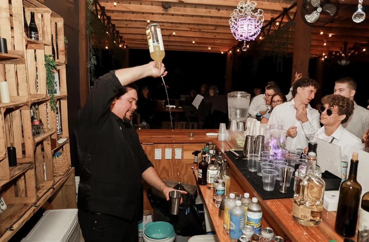 bartender making drinks